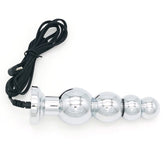 Bipolar Metal Electric Shock Butt Plug - J